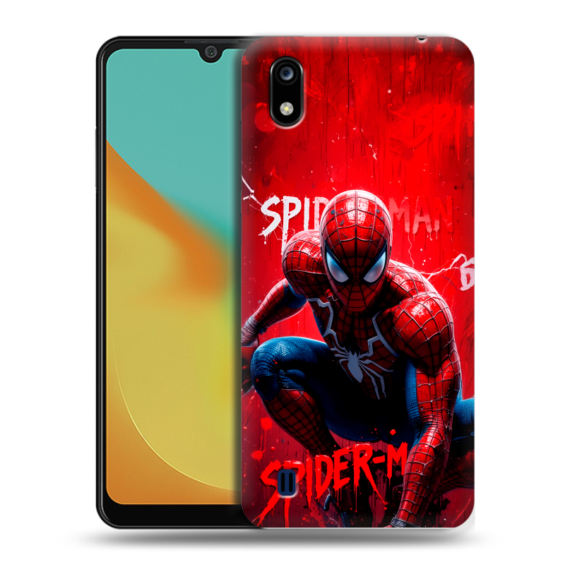 Силиконовый чехол на ZTE Blade A7 (2019) с принтом Spiderman Человек паук Силиконовый чехол на ZTE Blade A7 (2019) с принтом Spiderman Человек паук