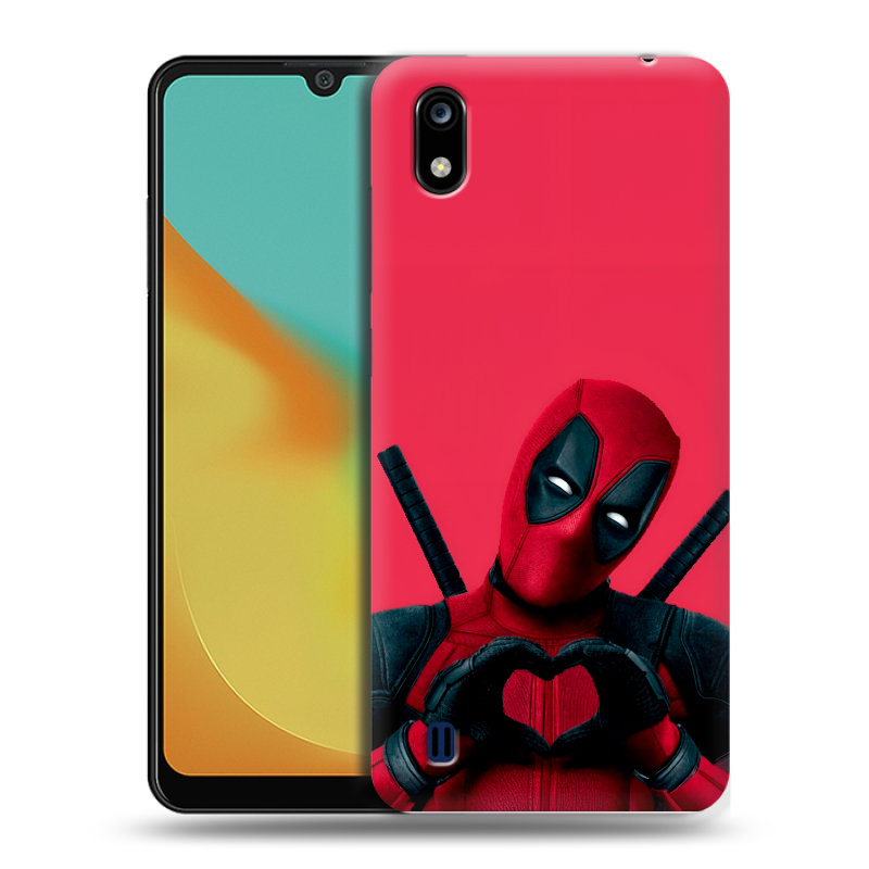 Силиконовый чехол на ZTE Blade A7 (2019) с принтом Дедпул Deadpool Силиконовый чехол на ZTE Blade A7 (2019) с принтом Дедпул Deadpool