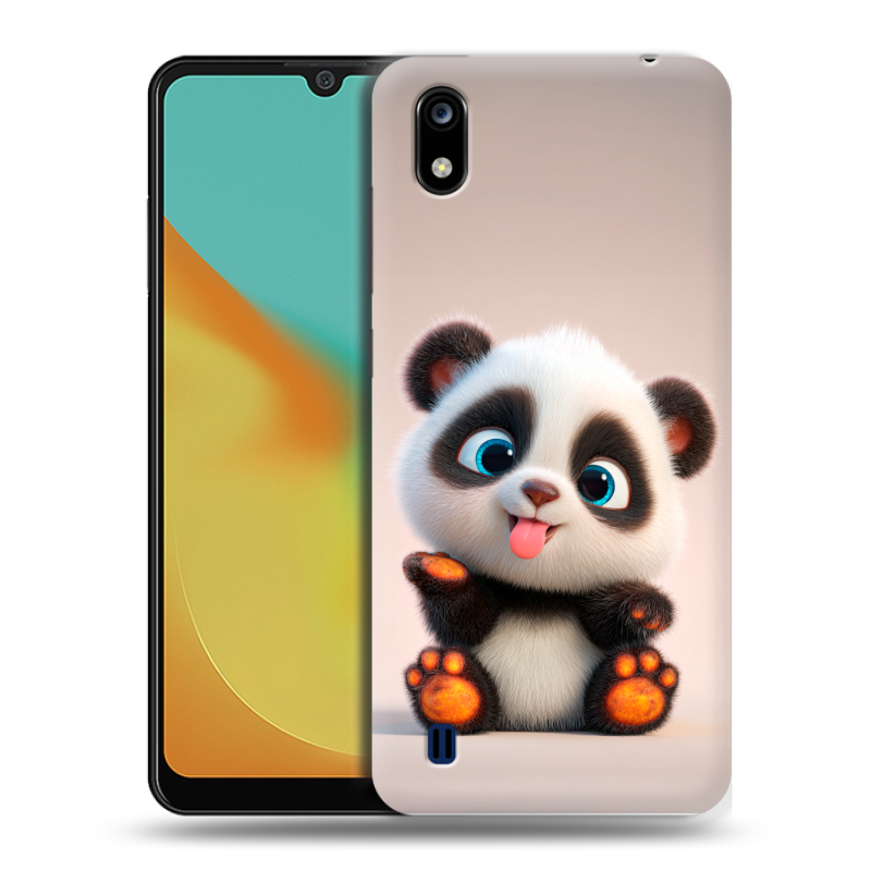 Силиконовый чехол на ZTE Blade A7 (2019) с принтом милая панда Силиконовый чехол на ZTE Blade A7 (2019) с принтом милая панда