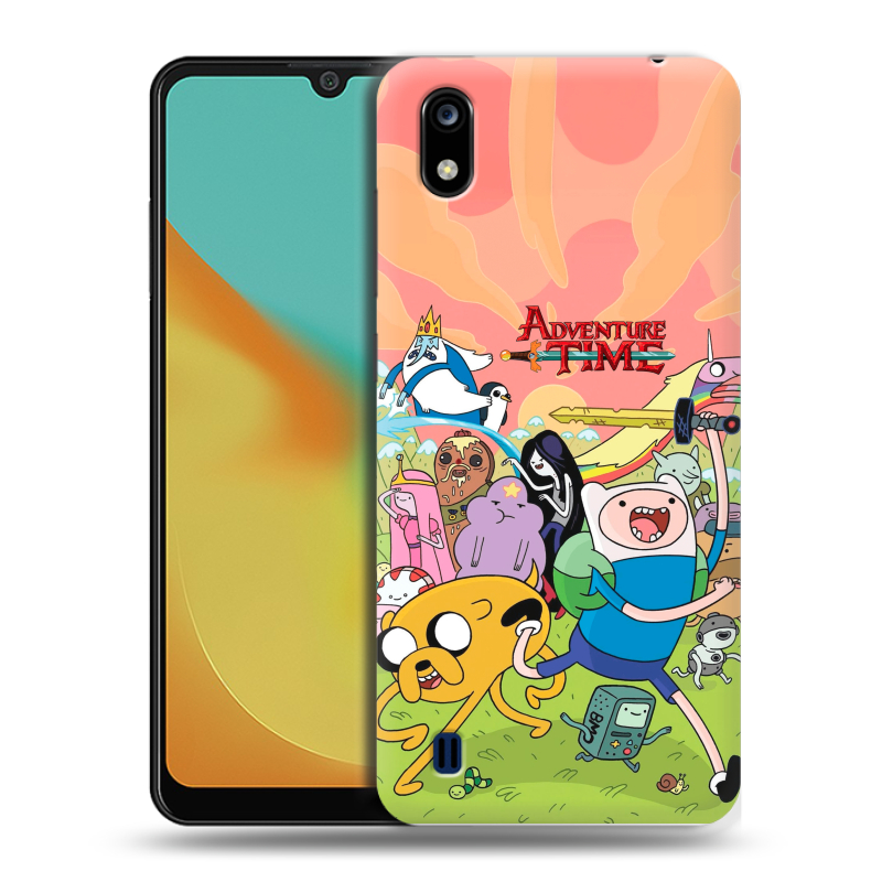 Силиконовый чехол на ZTE Blade A7 (2019) с принтом Adventure time Время приключений Силиконовый чехол на ZTE Blade A7 (2019) с принтом Adventure time Время приключений