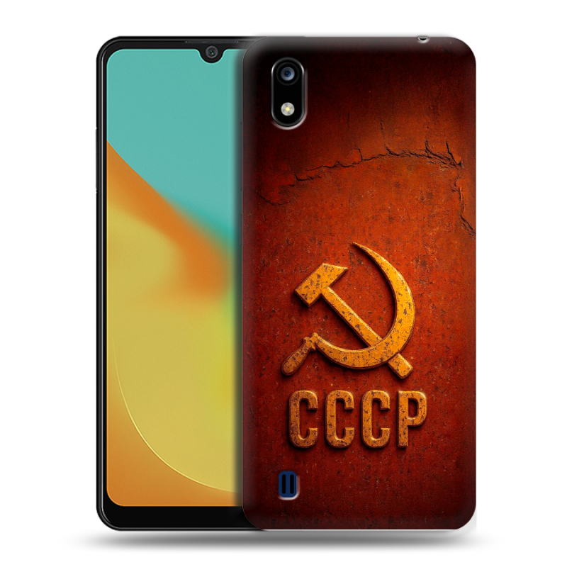 Силиконовый чехол на ZTE Blade A7 (2019) с принтом Флаг Герб СССР Силиконовый чехол на ZTE Blade A7 (2019) с принтом Флаг Герб СССР