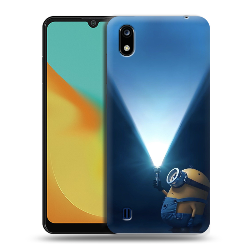 Силиконовый чехол на ZTE Blade A7 (2019) с принтом Миньоны Силиконовый чехол на ZTE Blade A7 (2019) с принтом Миньоны