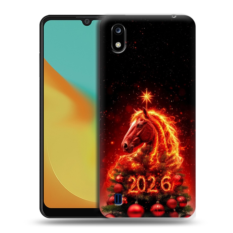 Силиконовый чехол на ZTE Blade A7 (2019) с принтом Новый год Силиконовый чехол на ZTE Blade A7 (2019) с принтом Новый год