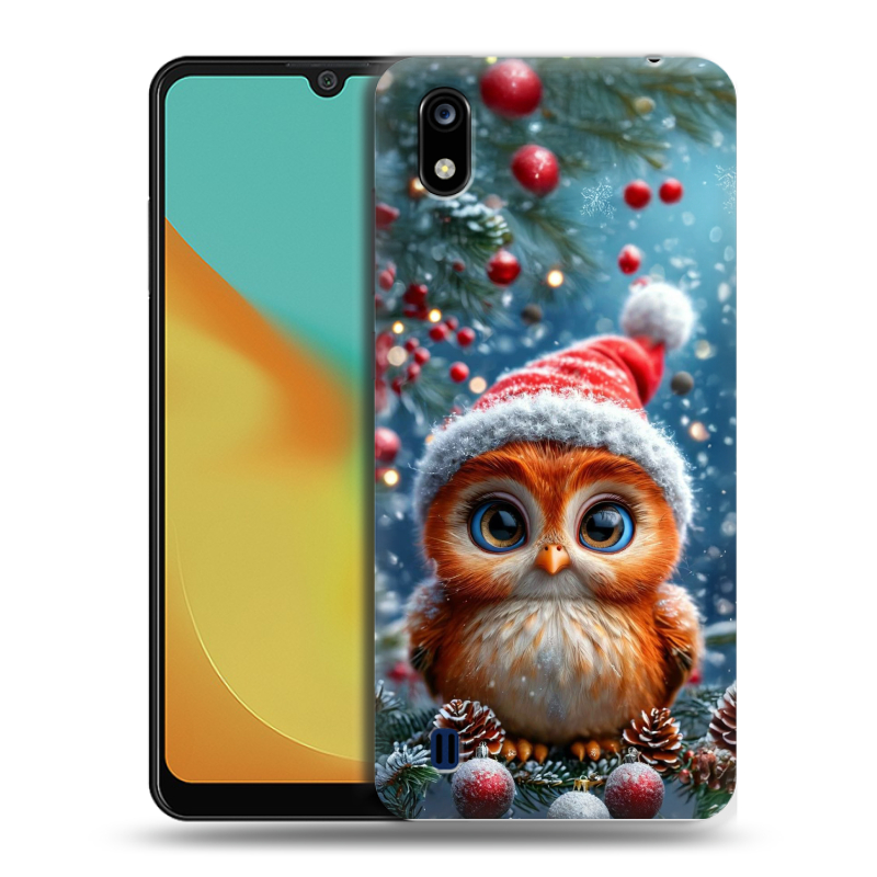 Силиконовый чехол на ZTE Blade A7 (2019) с принтом Новый год Силиконовый чехол на ZTE Blade A7 (2019) с принтом Новый год