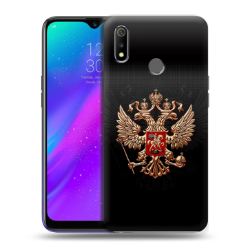 Силиконовый чехол на Realme 3 с принтом Герб России Силиконовый чехол на Realme 3 с принтом Герб России