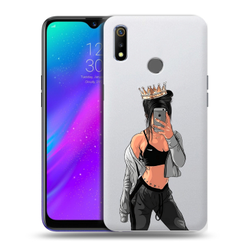 Силиконовый чехол на Realme 3 с принтом Женские принты Силиконовый чехол на Realme 3 с принтом Женские принты