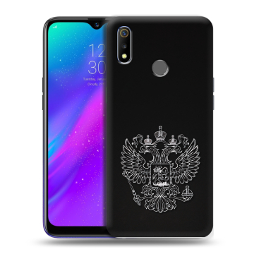 Силиконовый чехол на Realme 3 с принтом Герб России Силиконовый чехол на Realme 3 с принтом Герб России