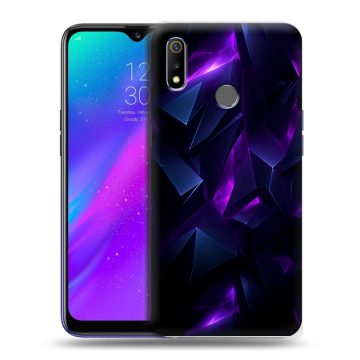 Силиконовый чехол на Realme 3 с принтом Абстракиция Силиконовый чехол на Realme 3 с принтом Абстракиция