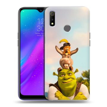 Силиконовый чехол на Realme 3 с принтом Шрек Shrek Силиконовый чехол на Realme 3 с принтом Шрек Shrek