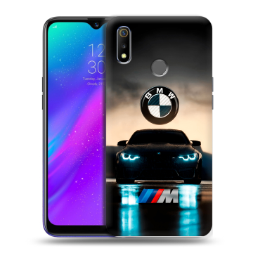 Силиконовый чехол на Realme 3 с принтом БМВ BMW