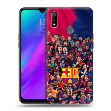 Силиконовый чехол на Realme 3 с принтом Барселона Barcelona Силиконовый чехол на Realme 3 с принтом Барселона Barcelona