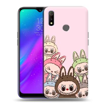 Силиконовый чехол на Realme 3 с принтом Лабубу Силиконовый чехол на Realme 3 с принтом Лабубу