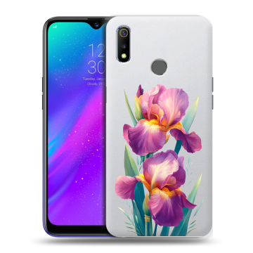Силиконовый чехол на Realme 3 с принтом Цветы орхидеи Силиконовый чехол на Realme 3 с принтом Цветы орхидеи