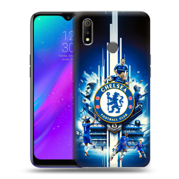 Силиконовый чехол на Realme 3 с принтом Chelsea Челси Силиконовый чехол на Realme 3 с принтом Chelsea Челси