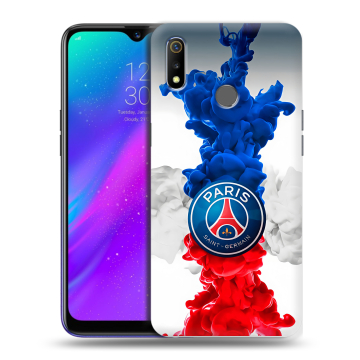 Силиконовый чехол на Realme 3 с принтом PSG ПСЖ Силиконовый чехол на Realme 3 с принтом PSG ПСЖ