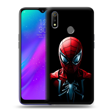 Силиконовый чехол на Realme 3 с принтом Spiderman Человек паук Силиконовый чехол на Realme 3 с принтом Spiderman Человек паук