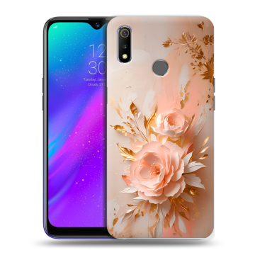 Силиконовый чехол на Realme 3 с принтом женский Силиконовый чехол на Realme 3 с принтом женский