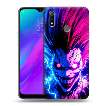 Силиконовый чехол на Realme 3 с принтом Death note Тетрадь смерти Силиконовый чехол на Realme 3 с принтом Death note Тетрадь смерти