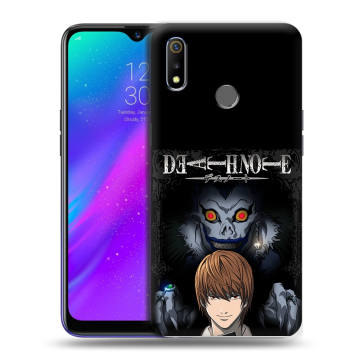 Силиконовый чехол на Realme 3 с принтом Death note Тетрадь смерти Силиконовый чехол на Realme 3 с принтом Death note Тетрадь смерти