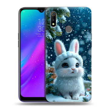 Силиконовый чехол на Realme 3 с принтом Новый год Силиконовый чехол на Realme 3 с принтом Новый год