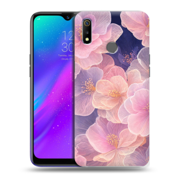 Силиконовый чехол на Realme 3 с принтом женский Силиконовый чехол на Realme 3 с принтом женский