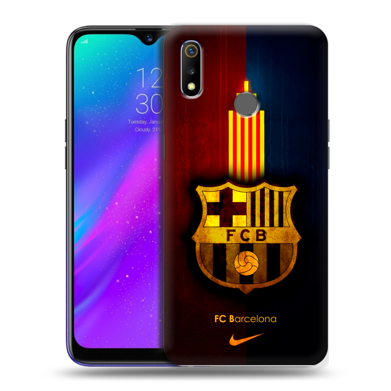 Силиконовый чехол на Realme 3 с принтом Барселона Barcelona Силиконовый чехол на Realme 3 с принтом Барселона Barcelona