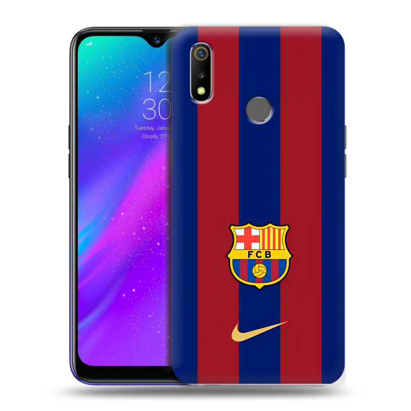 Силиконовый чехол на Realme 3 с принтом Барселона Barcelona Силиконовый чехол на Realme 3 с принтом Барселона Barcelona
