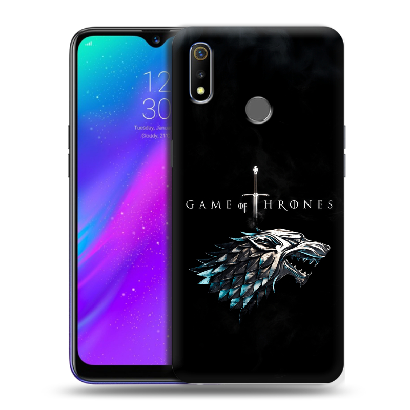 Силиконовый чехол на Realme 3 с принтом Игра Престолов Game Thrones Силиконовый чехол на Realme 3 с принтом Игра Престолов Game Thrones