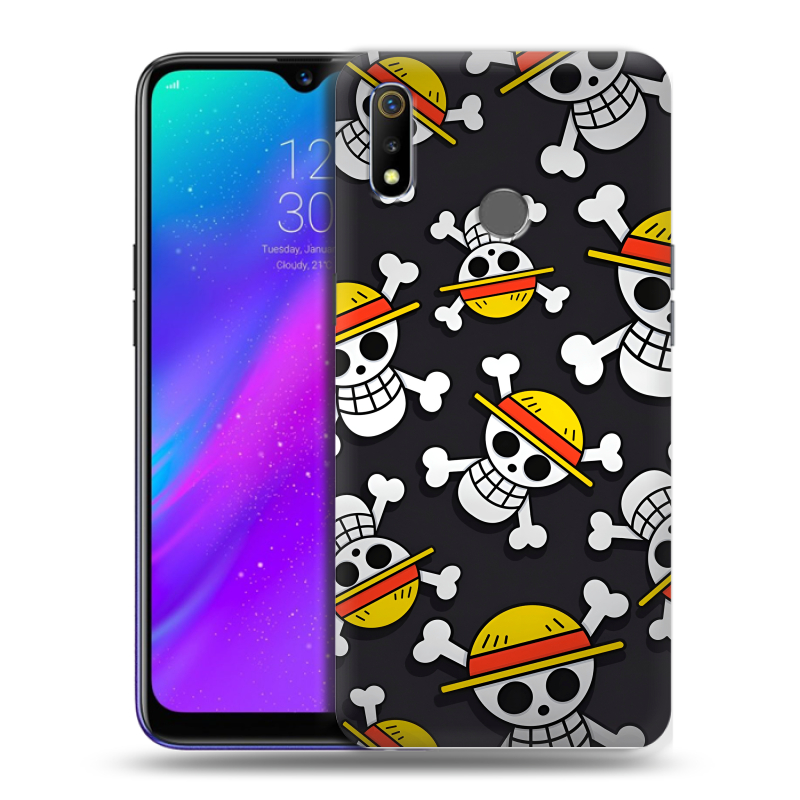 Силиконовый чехол на Realme 3 с принтом One Piece Ван Пис Силиконовый чехол на Realme 3 с принтом One Piece Ван Пис