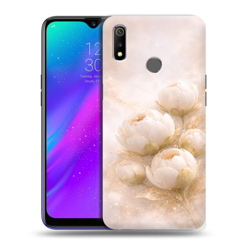 Силиконовый чехол на Realme 3 с принтом женский Силиконовый чехол на Realme 3 с принтом женский