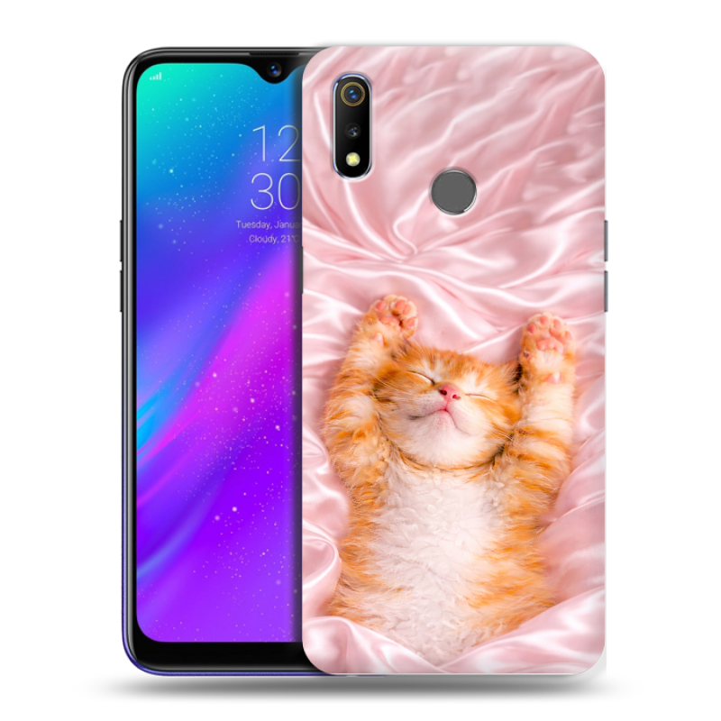 Силиконовый чехол на Realme 3 с принтом женский Силиконовый чехол на Realme 3 с принтом женский