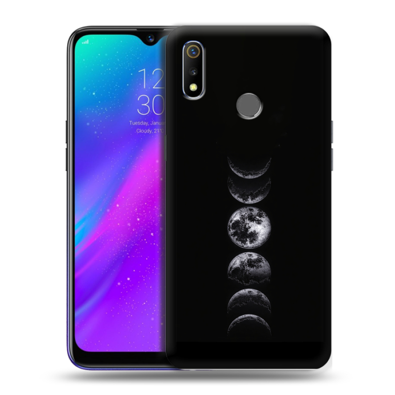 Силиконовый чехол на Realme 3 с принтом женский Силиконовый чехол на Realme 3 с принтом женский