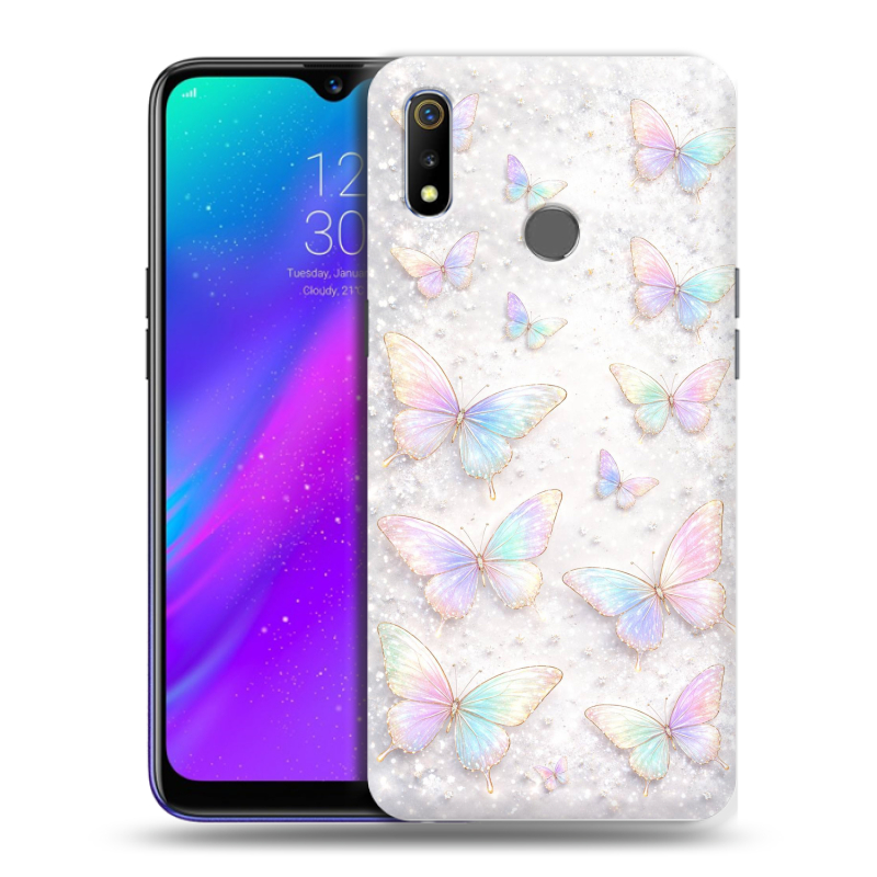 Силиконовый чехол на Realme 3 с принтом женский Силиконовый чехол на Realme 3 с принтом женский