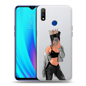 Силиконовый чехол на Realme 3 Pro с принтом Женские принты Силиконовый чехол на Realme 3 Pro с принтом Женские принты