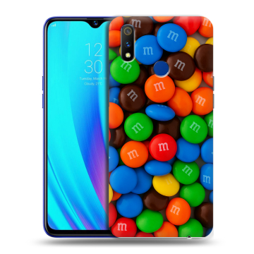 Силиконовый чехол на Realme 3 Pro с принтом Конфеты Силиконовый чехол на Realme 3 Pro с принтом Конфеты