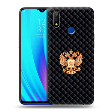 Силиконовый чехол на Realme 3 Pro с принтом Герб России принт Силиконовый чехол на Realme 3 Pro с принтом Герб России принт