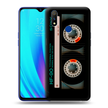 Силиконовый чехол на Realme 3 Pro с принтом Кассета Силиконовый чехол на Realme 3 Pro с принтом Кассета