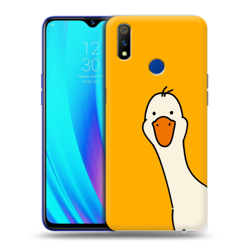 Силиконовый чехол на Realme 3 Pro с принтом Утка