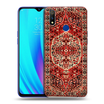 Силиконовый чехол на Realme 3 Pro с принтом Ковер