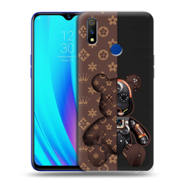 Силиконовый чехол на Realme 3 Pro с принтом Луи робот