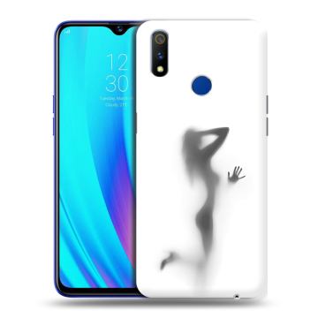 Силиконовый чехол на Realme 3 Pro с принтом Силуэт