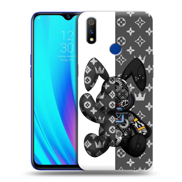 Силиконовый чехол на Realme 3 Pro с принтом Луи робот