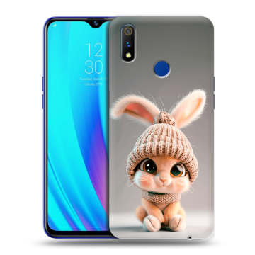 Силиконовый чехол на Realme 3 Pro с принтом Кролик