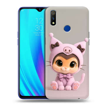 Силиконовый чехол на Realme 3 Pro с принтом Куроми Kuromi 
