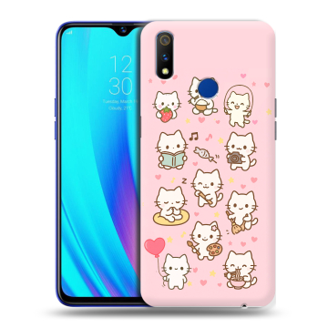 Силиконовый чехол на Realme 3 Pro с принтом Hello Kitty Хелоу Кити Силиконовый чехол на Realme 3 Pro с принтом Hello Kitty Хелоу Кити
