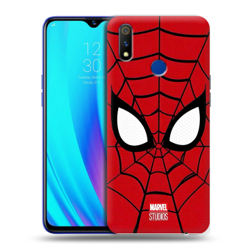 Силиконовый чехол на Realme 3 Pro с принтом человек паук spiderman