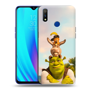 Силиконовый чехол на Realme 3 Pro с принтом Шрек Shrek