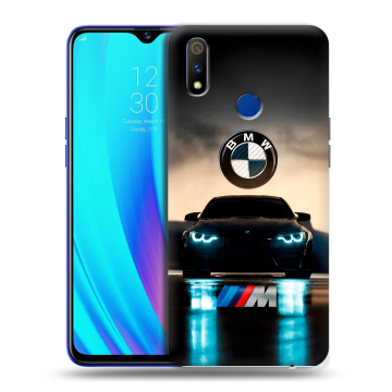 Силиконовый чехол на Realme 3 Pro с принтом БМВ BMW