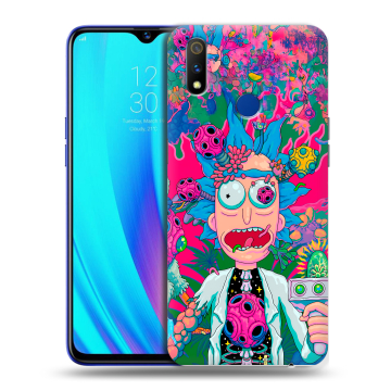 Силиконовый чехол на Realme 3 Pro с принтом Рик и Морти Rick Morty Силиконовый чехол на Realme 3 Pro с принтом Рик и Морти Rick Morty