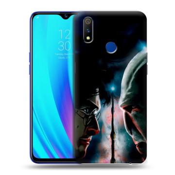 Силиконовый чехол на Realme 3 Pro с принтом Гарри Поттер Harry Potter
